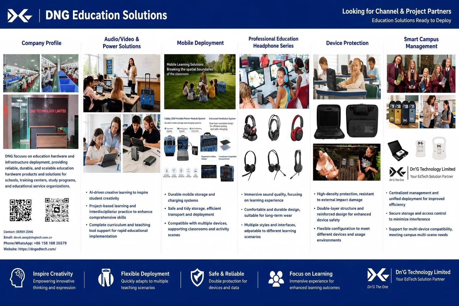 DNG Education Solutions company profile and education hardware solutions